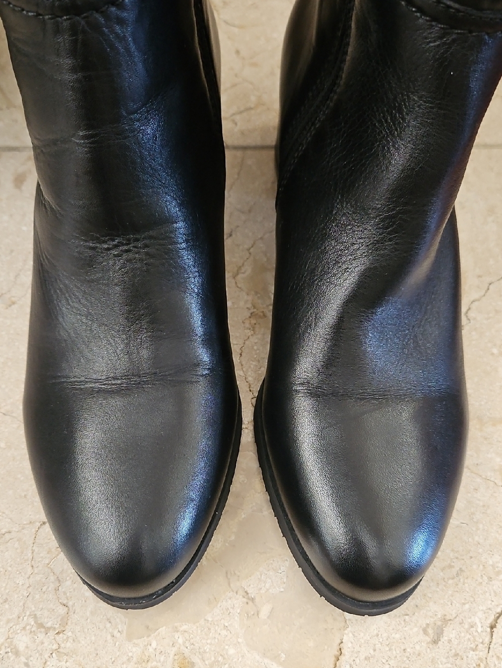 NWT Naturalizer Wide Calf Over-the-Knee Black Leather Boots - Picture 4 of 16